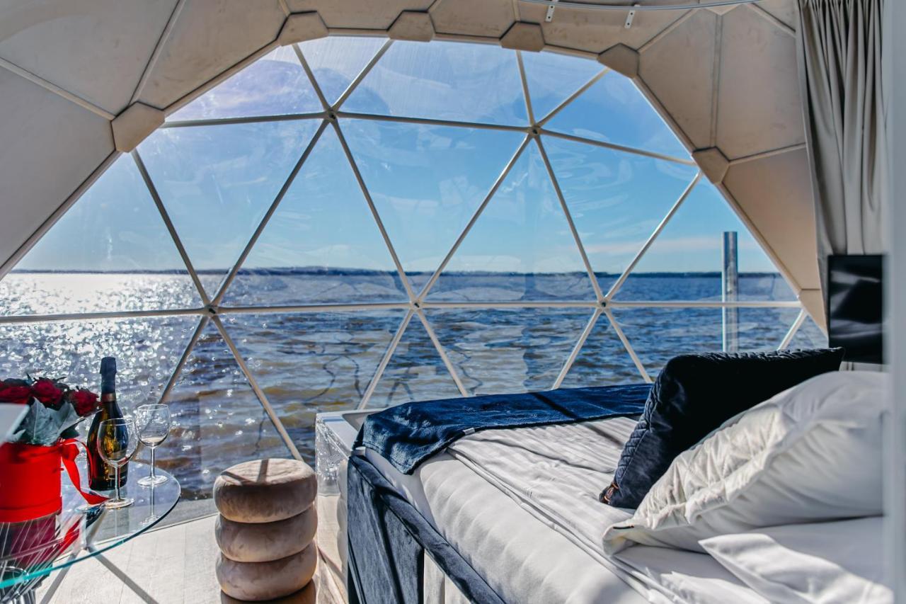 Grand Ht Houseboats - Domki Na Wodzie - Sauna, Jacuzzi, Kominek Mielno  Eksteriør billede